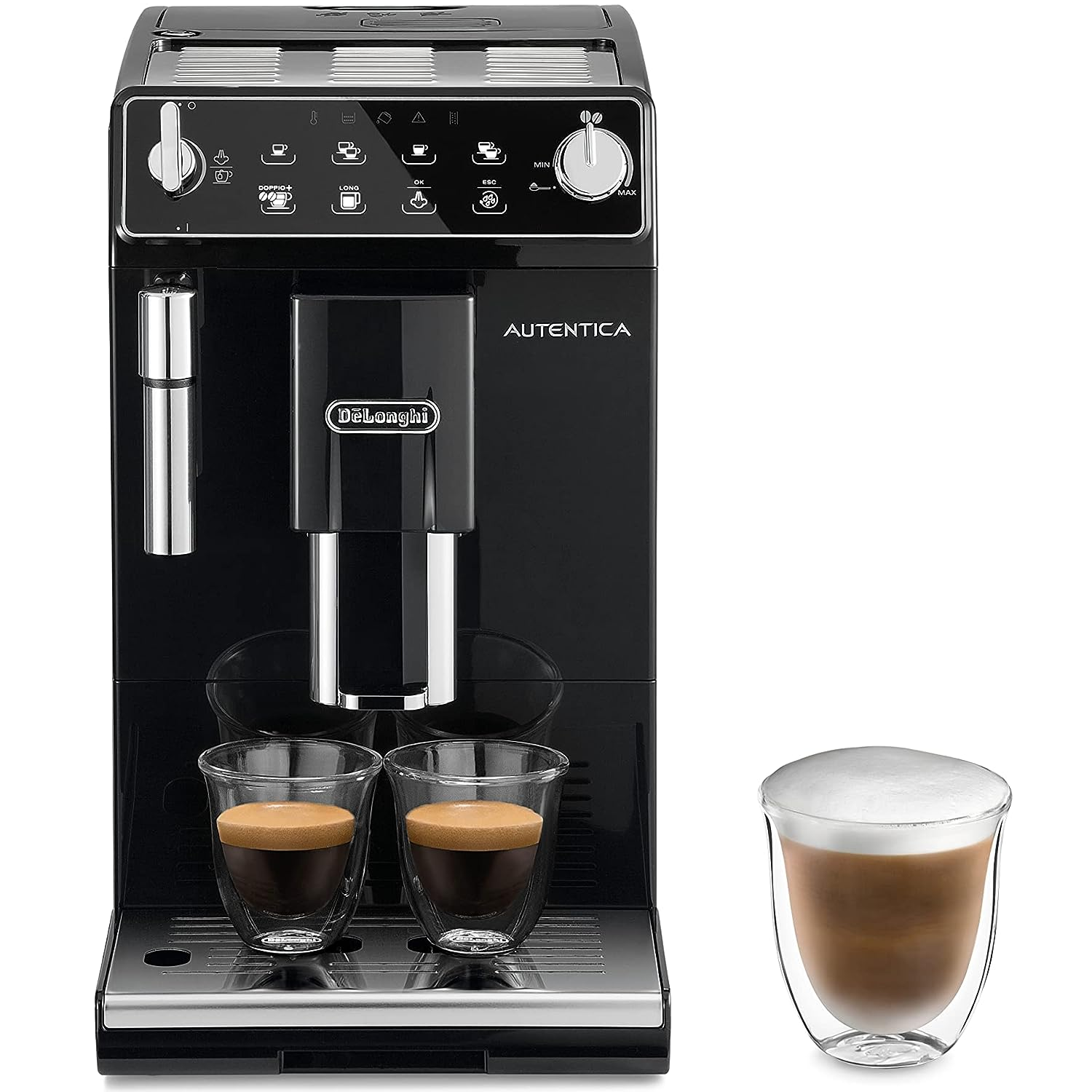 DELONGHI Autentica ETAM 29.510.SB Bean to Cup Coffee Machine – Silver and Black