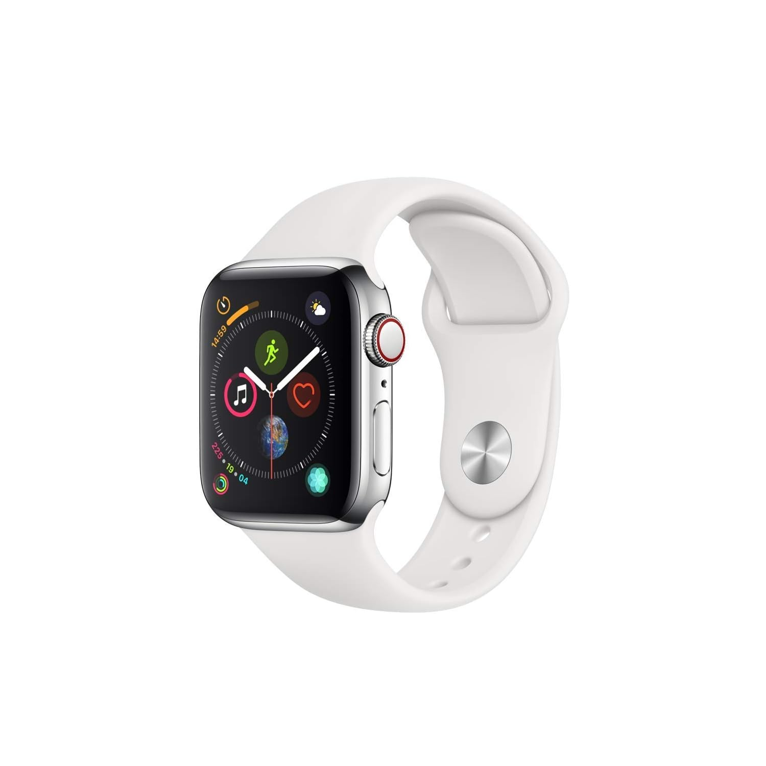 Apple Watch Series 4 Cellular 40mm Stainless Steel Case with Sport Band