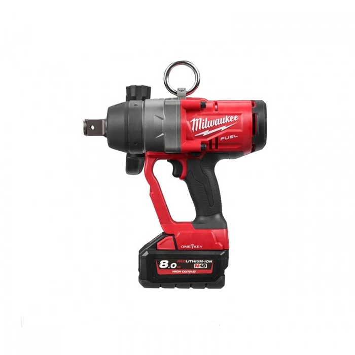 Milwaukee m18onefhiwf1-802x 18v 2x8ah 1in high torque impact wrench